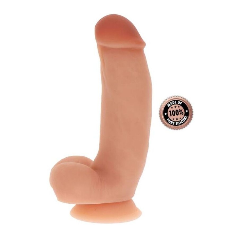 GET REAL - DILDO IN SILICONE 18 CM CON PALLE IN PELLE
